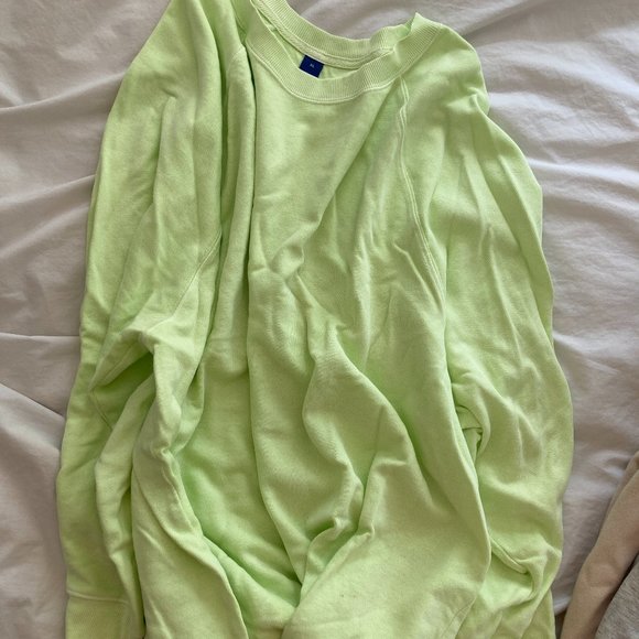 Old Navy Tops - Old Navy Oversized Vintage Tunic Sweatshirt // lime green // XL